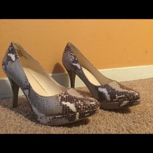 Nine West Snakeskin Heels